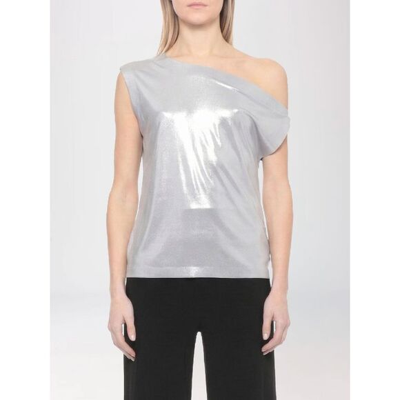 Norma Kamali Top Woman Silver